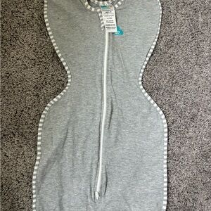 Love to Dream Gray Swaddle Bodysuit